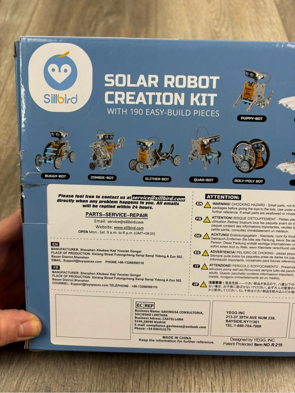 NIB STEM Build A Robot Set Sillbird